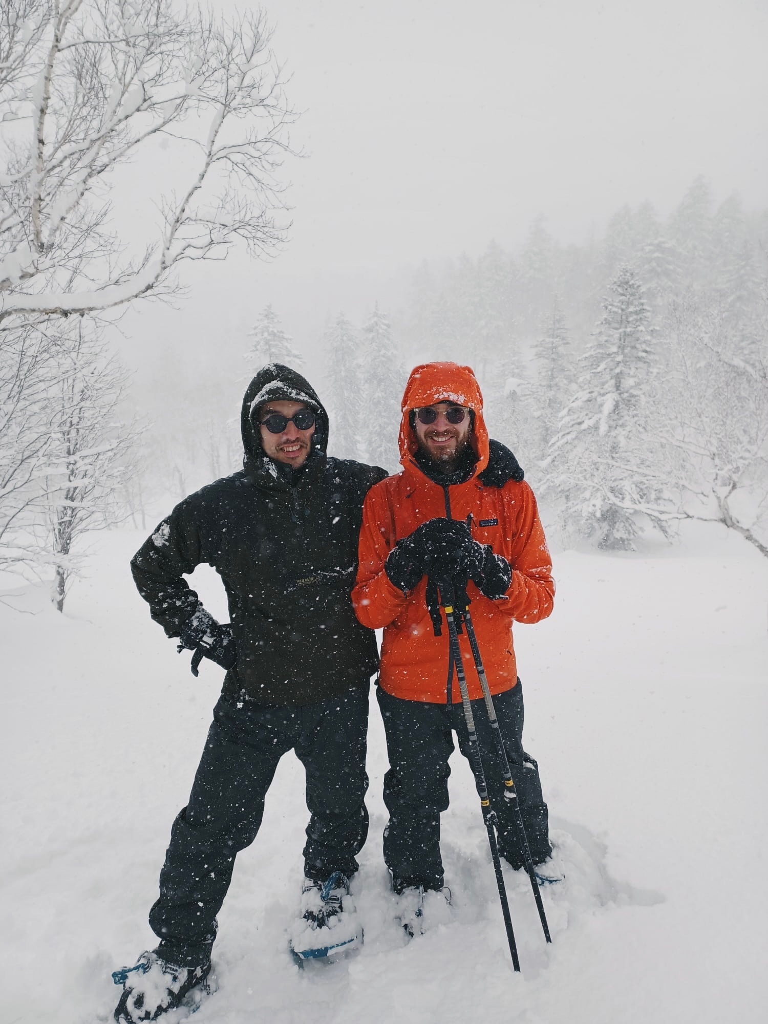 Snowshoeing in Sapporo, Japan